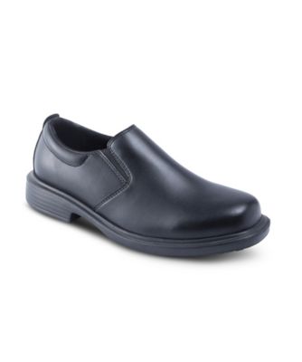 leather slip on work shoes