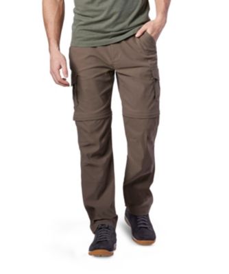 Men's Water Repellent Stretch Zip Off Pants - MOCHA, Mocha, L32, 32, W48, 48