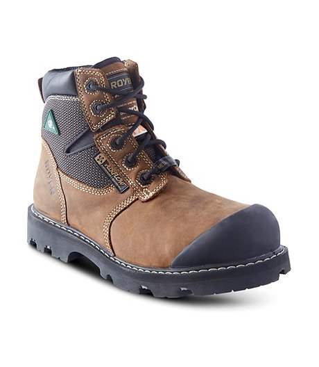 Men's 6 Inch Metal Free Composite Toe Composite Plate Work Boots