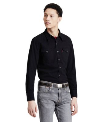 levi's barstow western shirt black