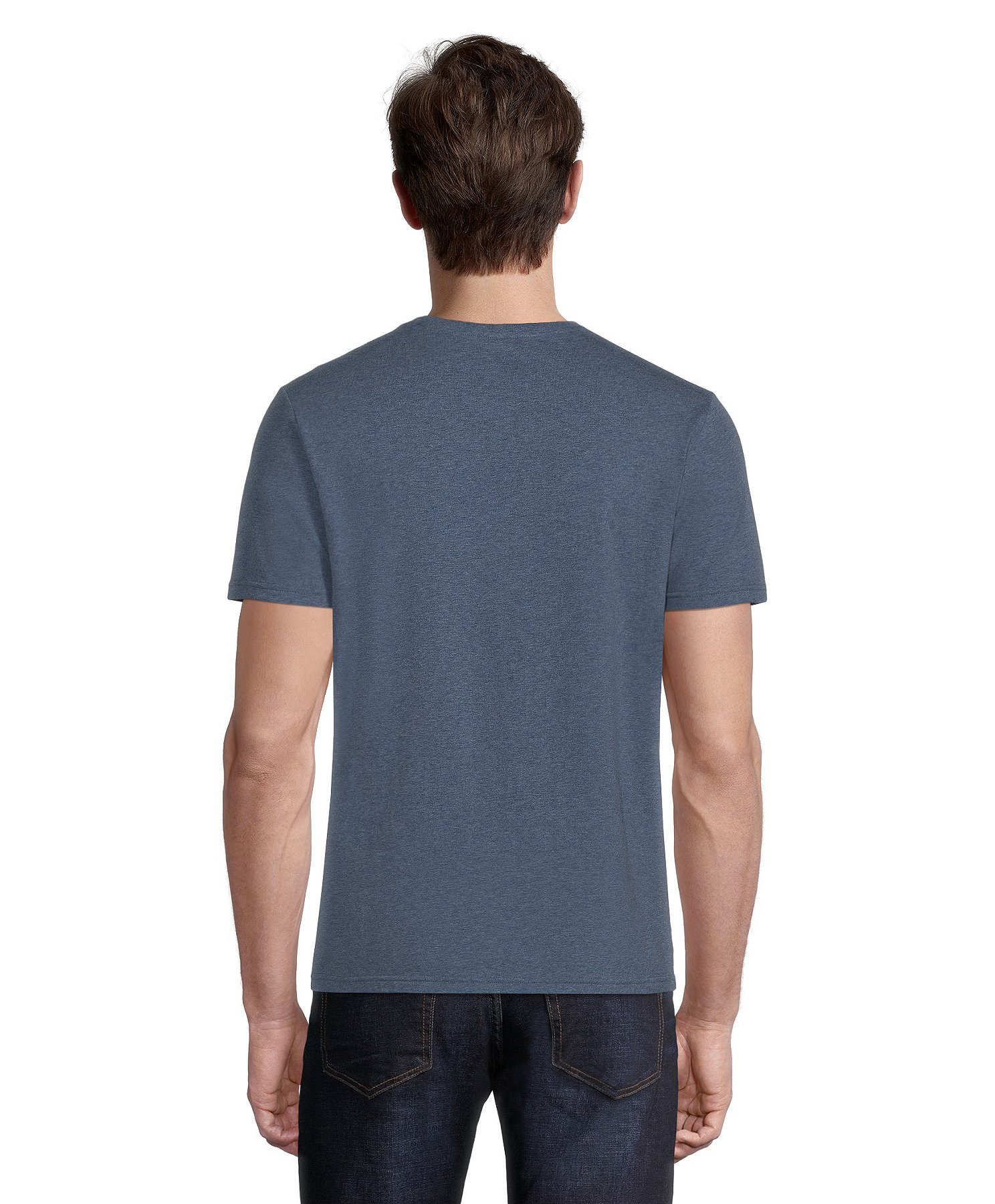 Download View Mens Heather Loose Fit T-Shirt Back View Pics ...