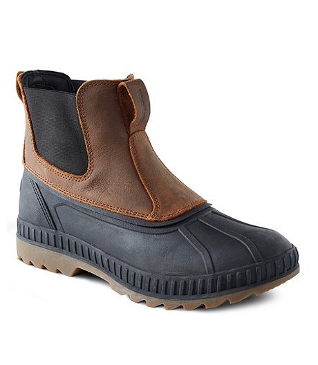 Men's Badlands Quad Comfort Waterproof Pull On Duck Boots - Brown