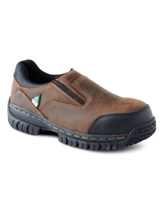 skechers steel toe slip on boots