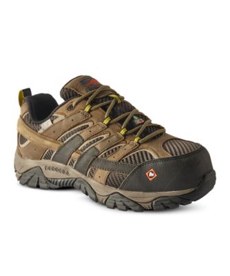 men's moab 2 vent waterproof comp toe work shoe wide width