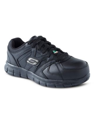 skechers black slip resistant shoes