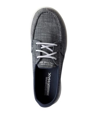 skechers grey boat shoes