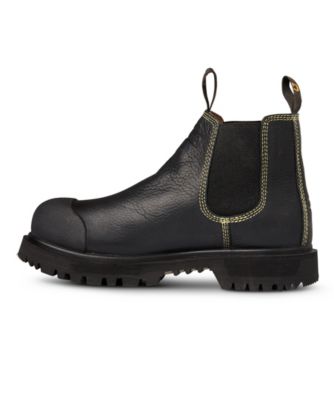 black slip on work boots