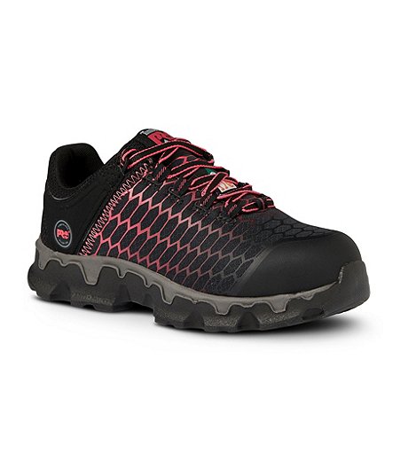 Women's Powertrain Sport Aluminum Toe Composite Plate Athletic Shoes - Black/Pink