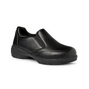 Women's Britt Steel Toe Composite Plate Slip On Safety Shoes - Black ...