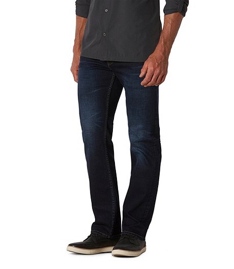 Men's Water-Repellent HD1 Straight Fit Strong Jeans Dark Wash