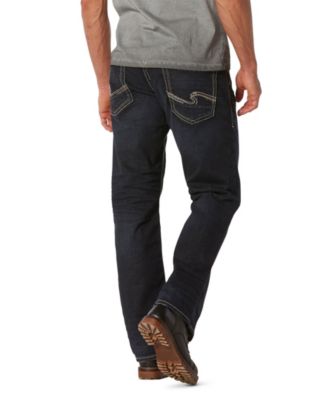 mens loose fit straight leg jeans