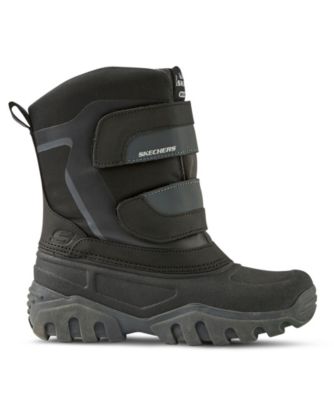 boys black work boots