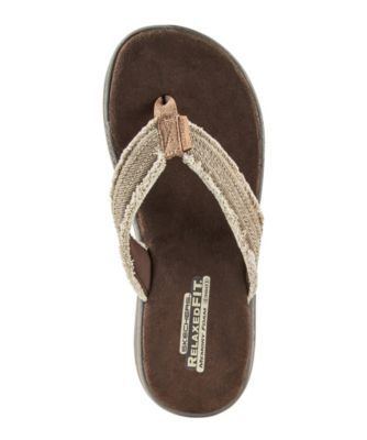 skechers even arven mens flip flops