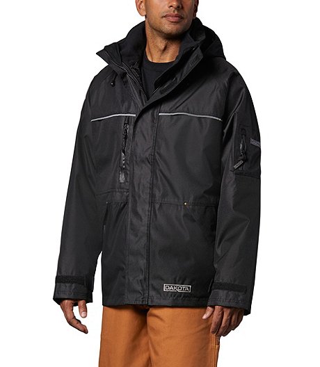 Breathable 3 In 1 Polyester Work Coat, Men S Water Resistant Winter Coat