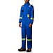 Men's Flame Resistant Striped Coveralls - Royal Blue
