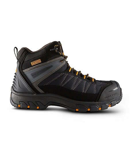 Men's Mid Cut Duratoe FreshTech Work Boots - Black