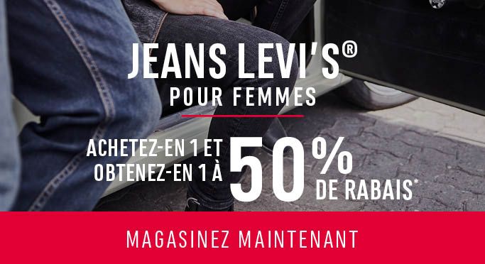Jeans Levi's® pour femmes: ACHETEZ-EN 1 ET OBTENEZ-EN 1 À 50% DE RABAIS* - MAGASINEZ MAINTENANT