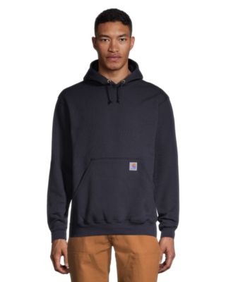 carhartt men's midweight hooded logo sleeve sweatshirt