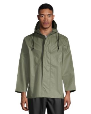 mens waterproof hooded rain jacket