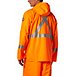 Men's Stretch Hi Vis PU Rain Jacket - Orange