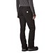 Women's Rugged Flex High Rise Loose Fit Canvas Double Front Work Pants - Black