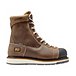 Men's Alloy Toe Gridworks Waterproof 8 Inch Work Boot - Brown Full-Grain Leather