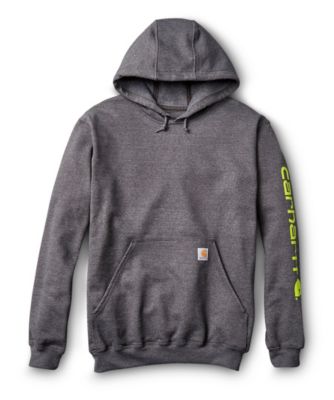 carhartt logo sleeve hoodie