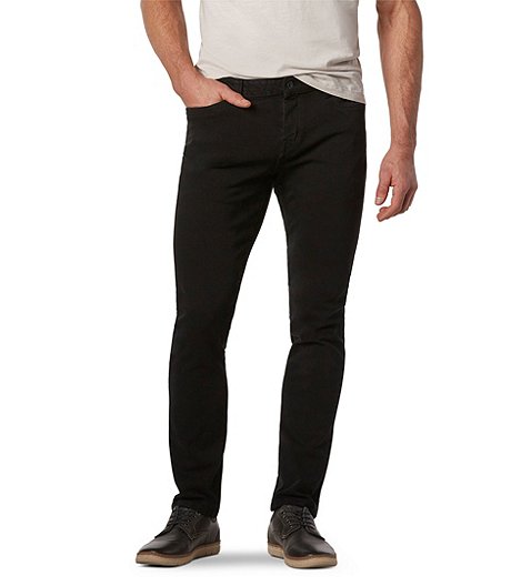 Men's 4 Way Stretch Slim Fit Pants with FLEXTECH Waistband - Black