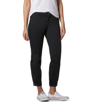 ladies black chino pants