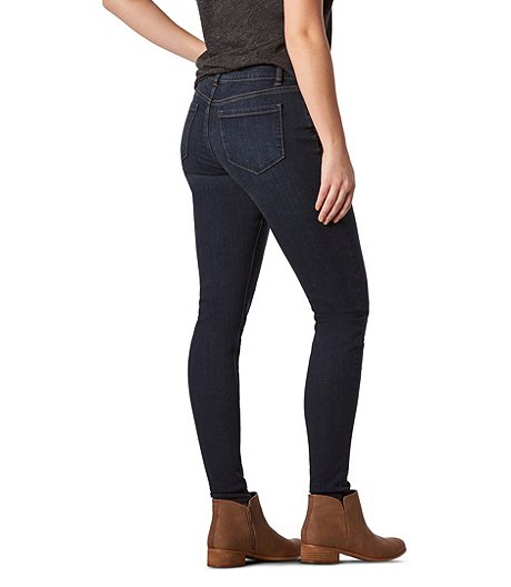 Women's Mid Rise Skinny Jeans - Dark Indigo