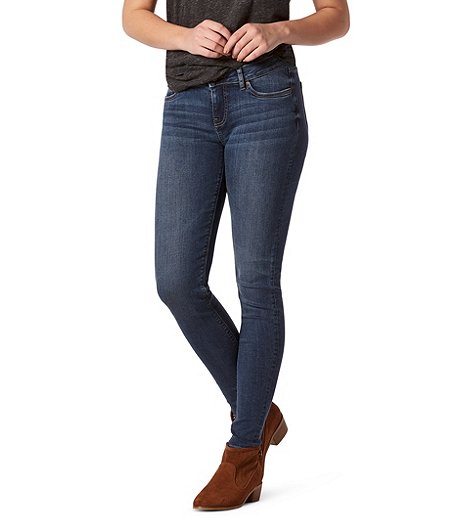 Women's Mid Rise Skinny Jeans - Medium Indigo