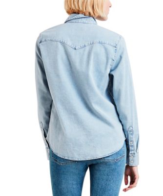 levi's grey denim shirt