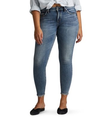 silver avery ankle skinny jeans