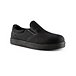 Women's Aluminum Toe Steel Plate Lightweight Canvas Slip On Safety Shoes - Black