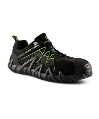 safety shoes with green triangle