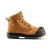 Men's  6 Inch Steel Toe Steel Plate 6518 Leather Safety Work Boots - Tan