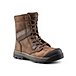 Women's 8 Inch Steel Toe Steel Plate Quad Lite Safety Work Boots with Toe Bumper - Brown