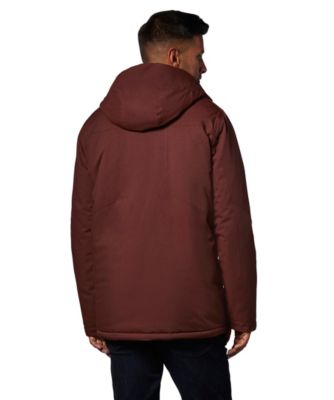 warm waterproof hip length hooded jacket