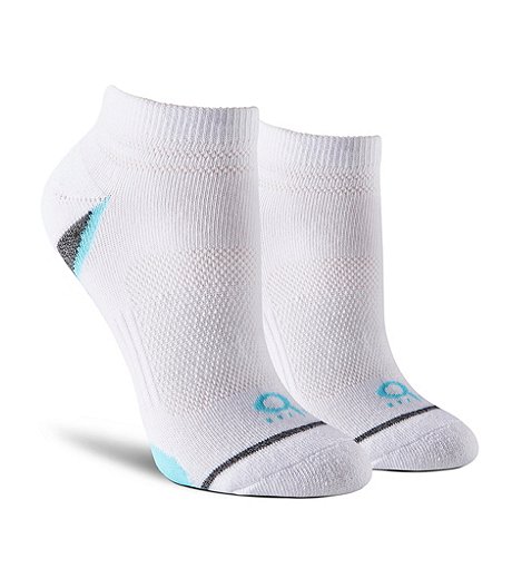 Women's 2-Pack Quad Comfort Microfiber Low Cut Socks