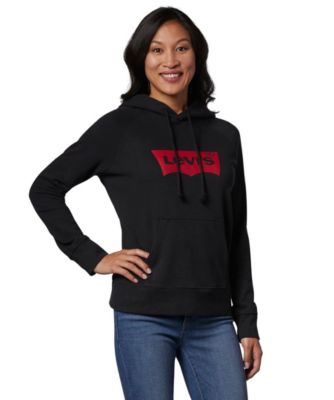 levi's womens black hoodie