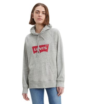 levis hoodie grey womens