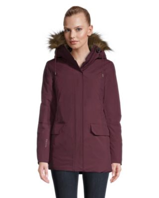 levi's women's faux fur lined hooded parka jacket