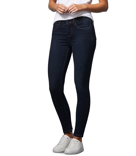 Women's Mid Rise Skinny Jeans - Rinse