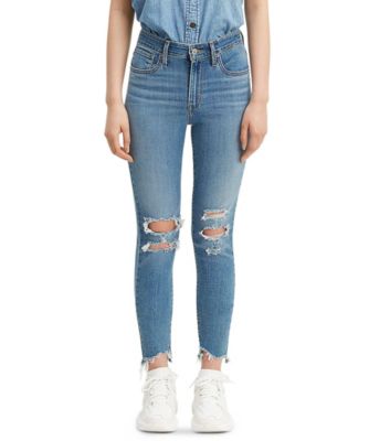 levi's 721 high rise skinny grey