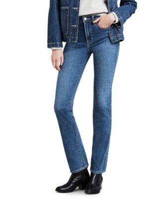 levi's high rise straight leg jeans