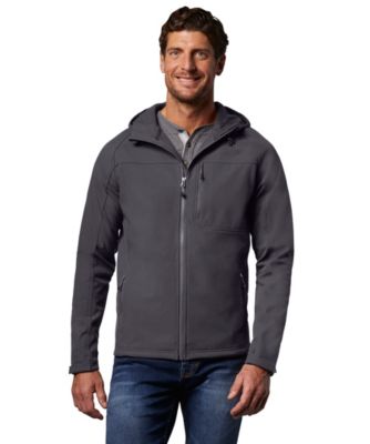 burly man hooded jacket