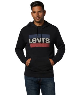 levis hoodie mens black