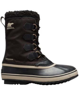 sorel pac nylon snow boots in black