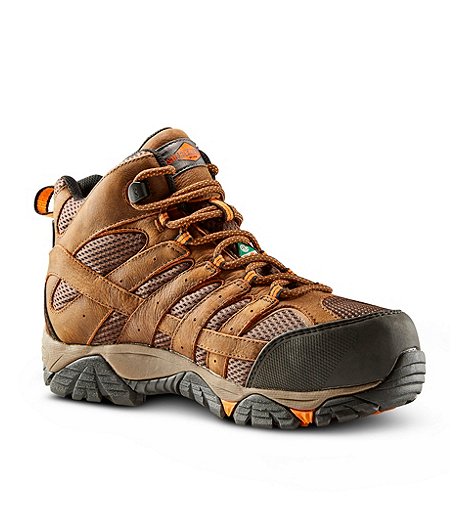 Composite Toe Plate Moab Vertex Mid-Cut Safety Boots - Taupe Grey | Mark's