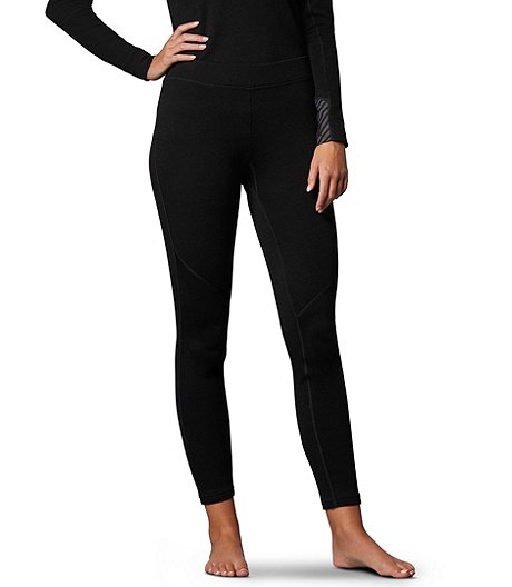 Women's Lifa Merino Thermal Base Layer Long Underwear Pants - Black